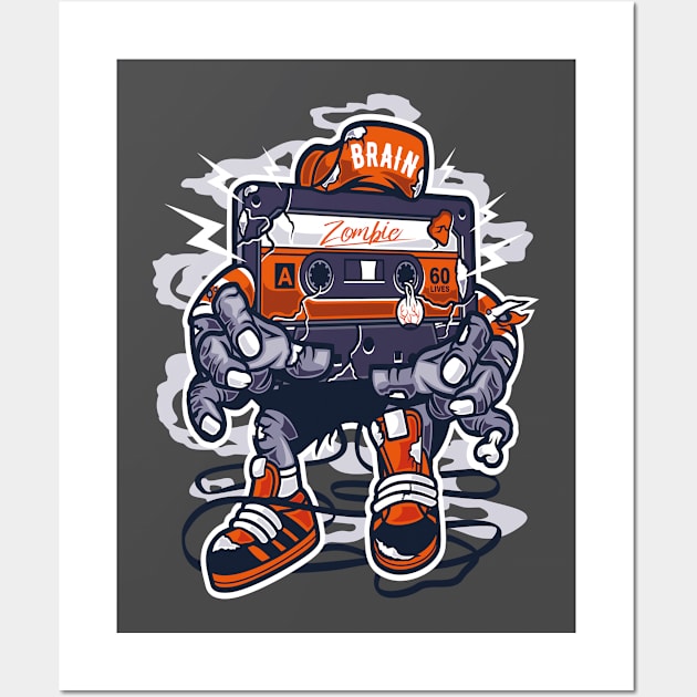 Zombie Cassette Wall Art by CRD Branding